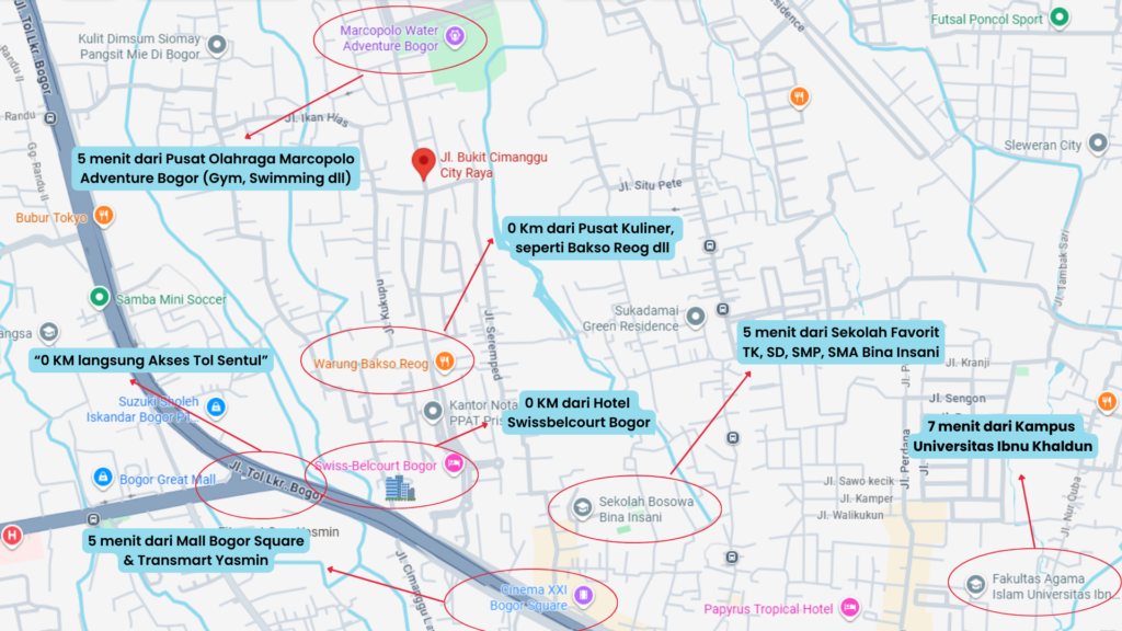 Bukit Cimanggu City, Hunian Strategis, Hubungi Tia 0813-8643-2164